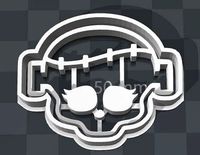 Monster High SKULLETTE cookie cutter of Frankie Stein | 3D