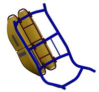 Carrier for recumbent trike attach seat - Portbagaj pentru triciclu reclinat