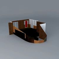 Courtyard garden design with mixed materials