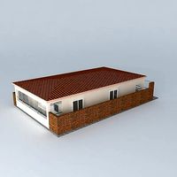 House with roof and gates