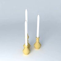 Crate and Barrel Denby Candle Holders