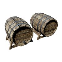 Wooden Wine Barrel PBR