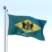 Animated Delaware Flag