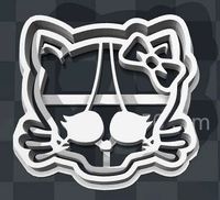 Monster High SKULLETTE cookie cutter of another cool character | 3D