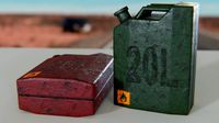 JerryCan - RedGreen - Extremly LowPoly
