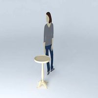 Round side table