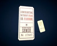 Vintage Grunge Style movie-ticket