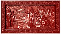 God Creating The World Bas relief for CNC | 3D