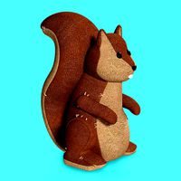 Plush Toy Squirrel Prop