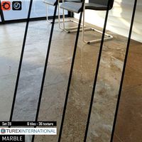 TUREX INTERNATIONAL Marble Tiles Set