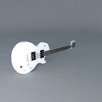 White Les Paul guitar