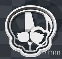 Monster High SKULLETTE cookie cutter of Operatta | 3D