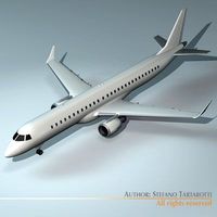 Embraer 195 3D Model