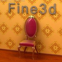 Antique09Chair010a 3D Model