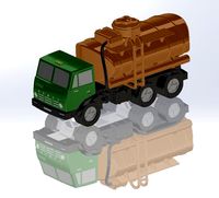 KamAZ fuel truck | 3D