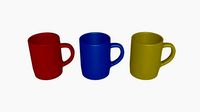 Multicolored cups