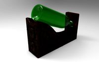 Wine bottle holder design for CNC machining