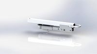 Square towbar with collapsible hitch