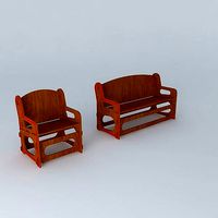 Chair and Bench