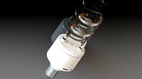 white light bulb spiral  lampadina luce bianca LED spirale