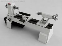 Variable Speed Mini Lathe 3D Model