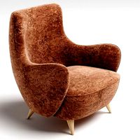 Vladimir Kagan High Back Barrel Chair