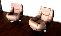 Leather  armchair for office  or  livingroom