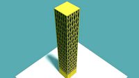 low poly buildings