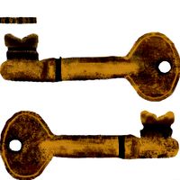 Key highpoly and lowpoly