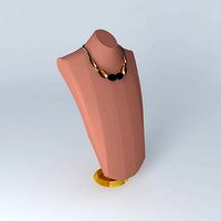 Ladies NecklaceCopper Gold Stone