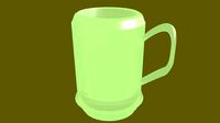 Beer mug in jade