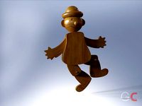 Wooden clown