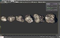 Rock 001 Low poly with extreme resolution maps 3D Model