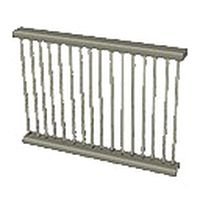 Rounded edges railing