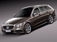 MercedesBenz CClass W205 2015 estate 3D Model