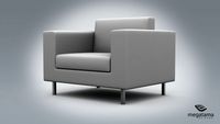 Sofa Simple Single 3D Model