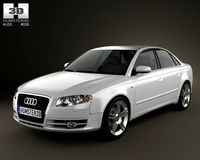 Audi A4 Saloon 2005 3D Model