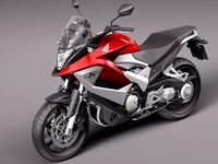 Honda Crossrunner vfr800x 2012 3D Model