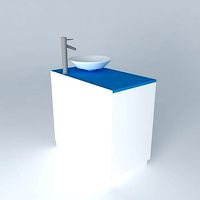 Sink and bathroom cabinet