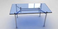 Metal and Glass Table