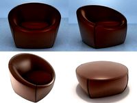 Capri Chair and Footstools