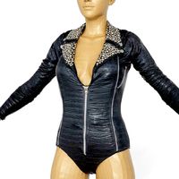 Body Leather Studs Metal Clothing RocknRoll Fashion Women