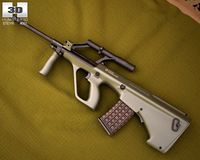 Steyr AUG A1 3D Model