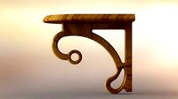 Carved shelf asm