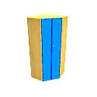 Blue corner wardrobe