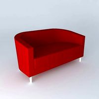 Modern red sofa