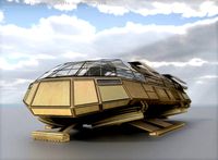 Futuristic Transport Shuttle