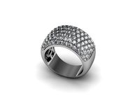 7 Rows Pave Band 3D Model