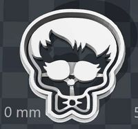 Monster High SKULLETTE cookie cutter of Jackson Jekyll | 3D