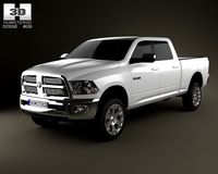 Dodge Ram 2500 Crew Cab Big Horn 6foot 4inch Box 3D Model
